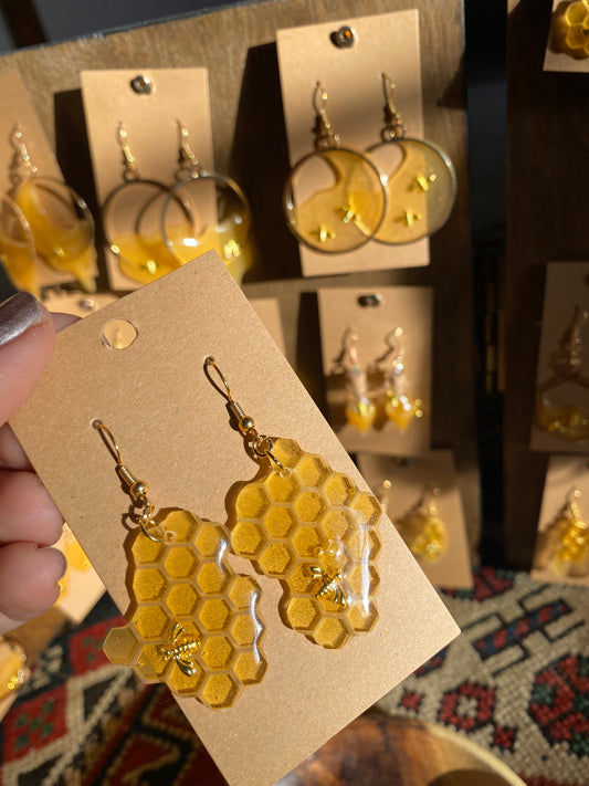 Honeycomb Earrings