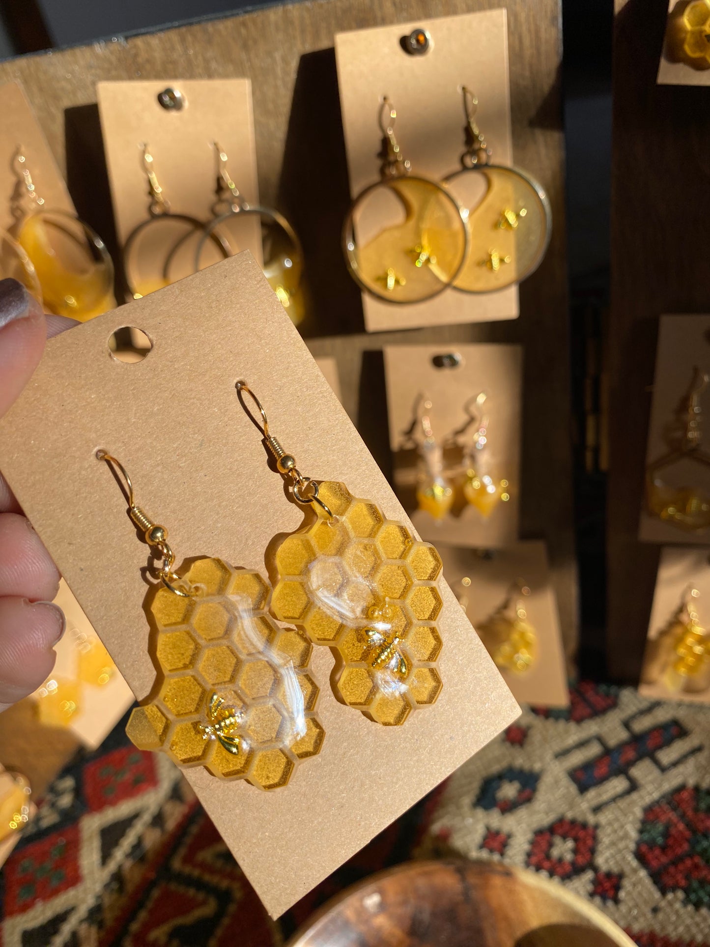 Honeycomb Earrings